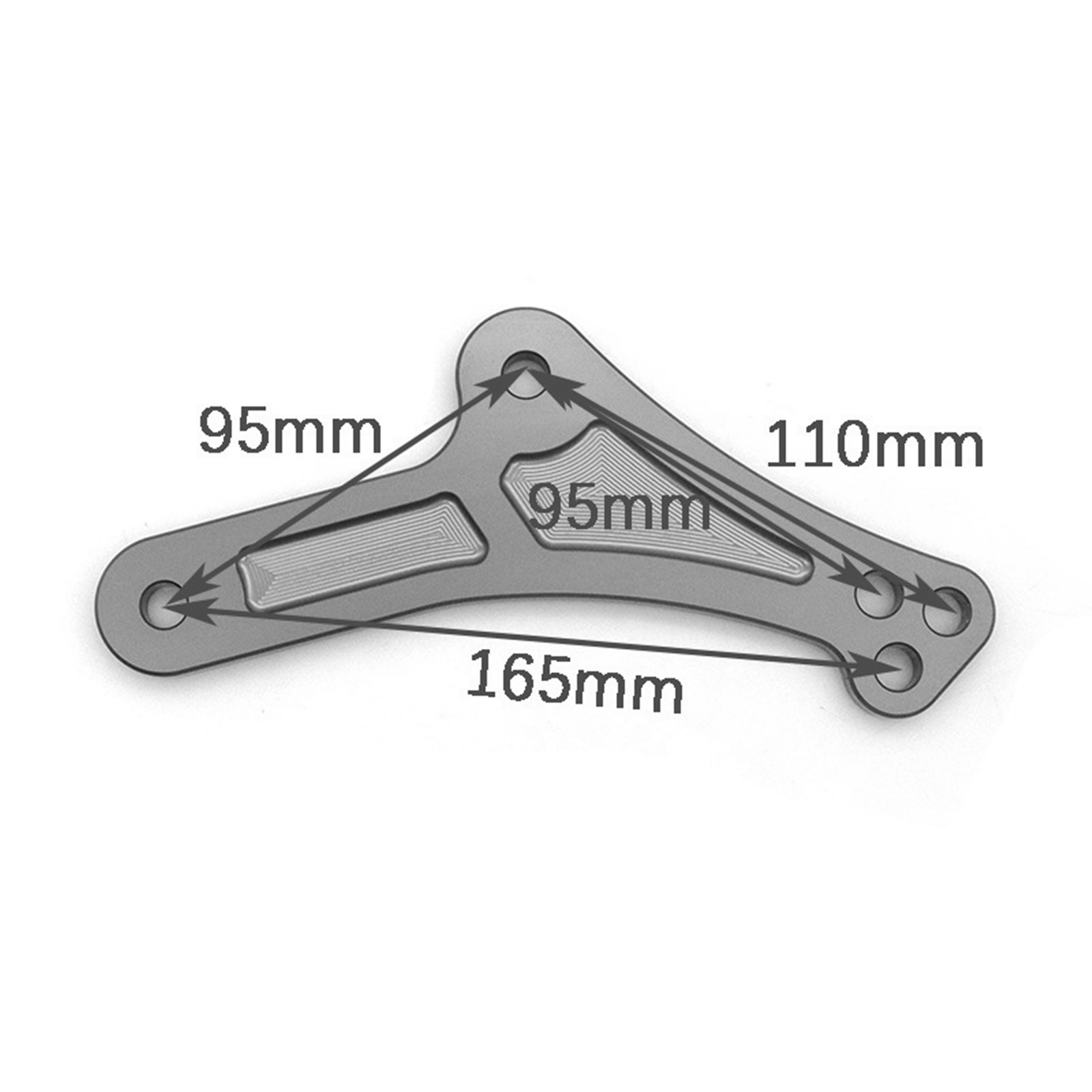 メカニカル・リンク Mechanical Link Adjustable Lowering Link Kit For Kawasaki ZX25R ZX4R 2023+ Silver