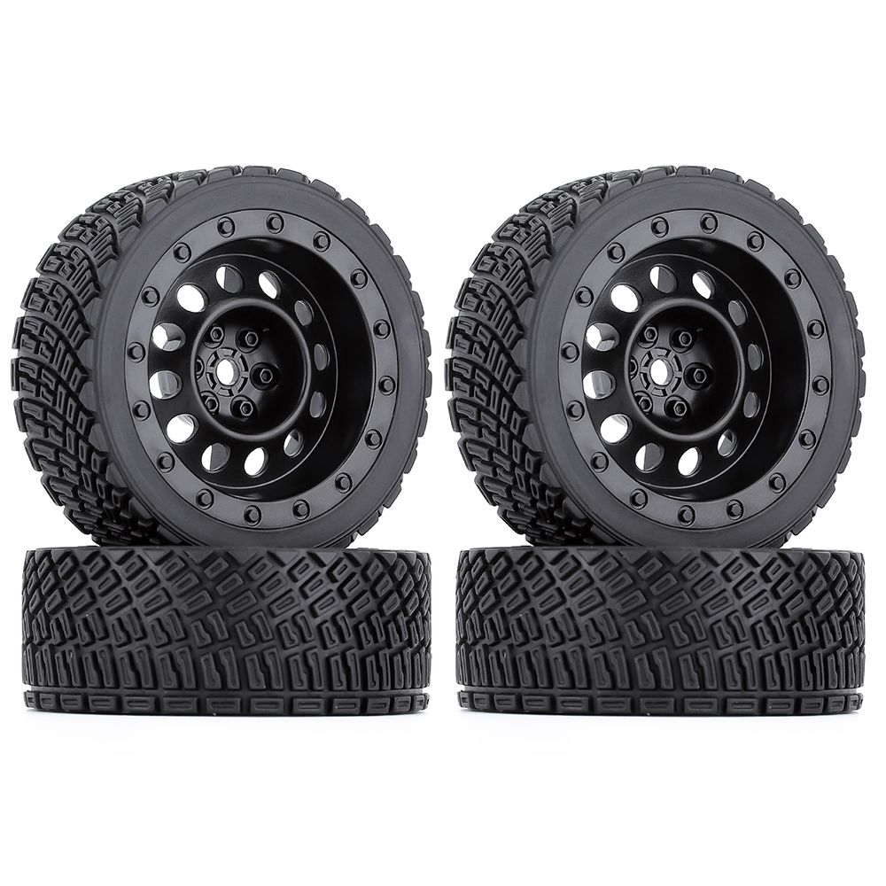 4 Ruote Austar 67mm Gomma Con Esagono 12mm Per RC 1/10 WLtoys 1/14 144001 E Simili
