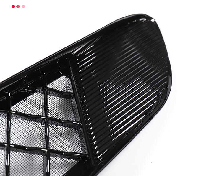For Tesla Model Y 2020-2021 Gloss Black Front Bumper Lower Grill Grille Mesh  Net