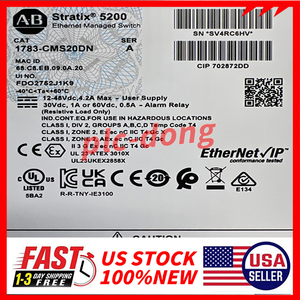 1783-CMS20DN Allen-Bradley Stratix 5200 Ethernet Switch Free