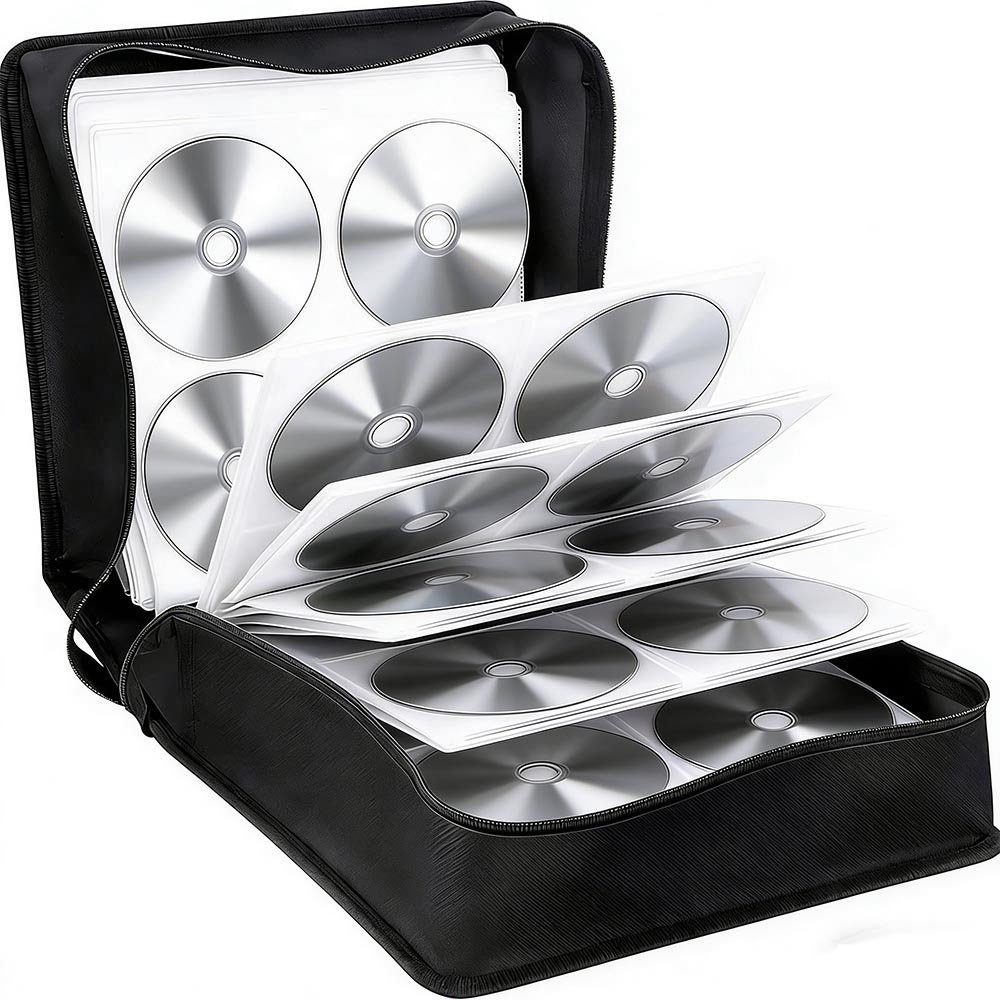 520 Disc CD/DVD Wallet Binder Book Sleeves Disc Storage Bag