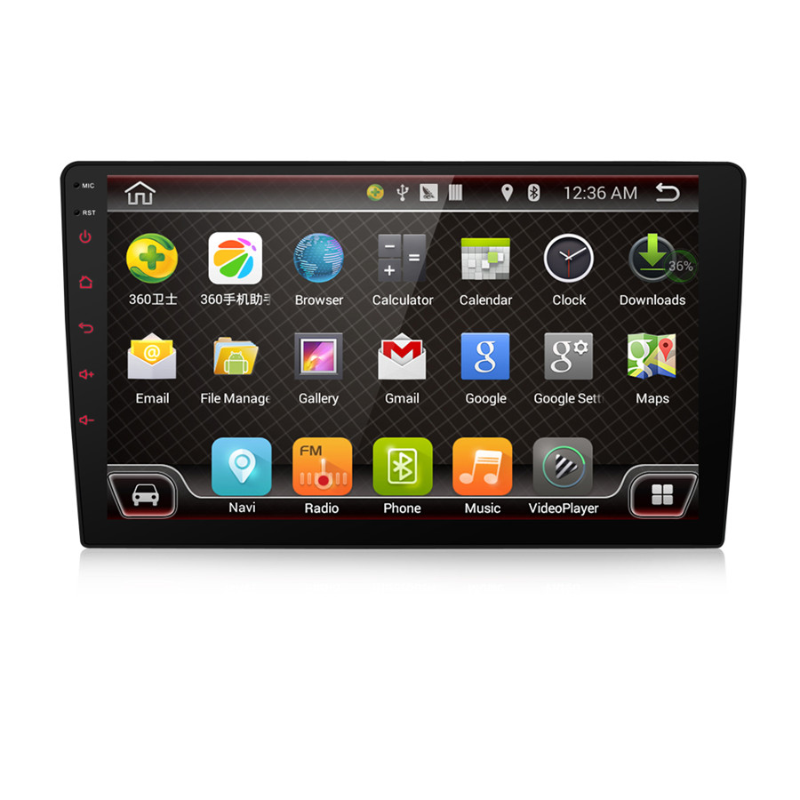 Car 1 Din 9/" Touch Screen Bluetooth GPS FM Wifi Car Stereo Video Player Android