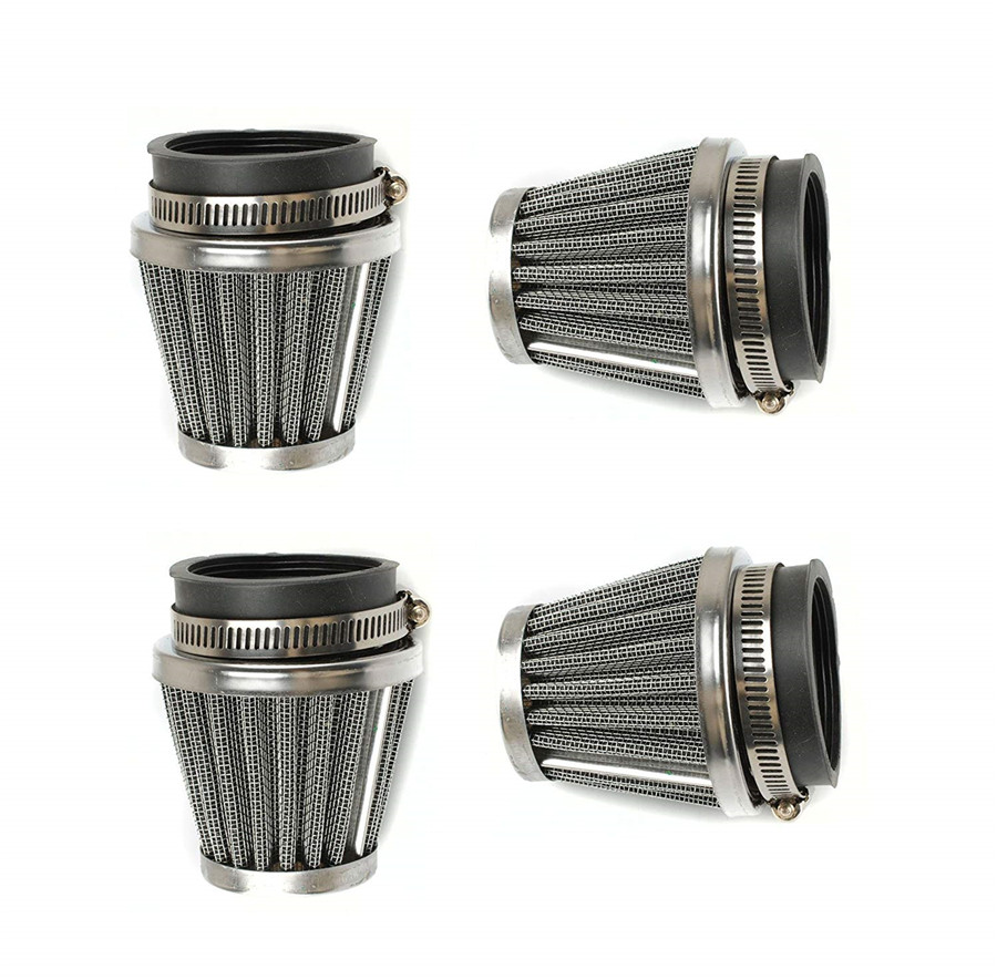 4PC Universal 48mm Steel Pod Air Filter Cleaner PIT Quad ...