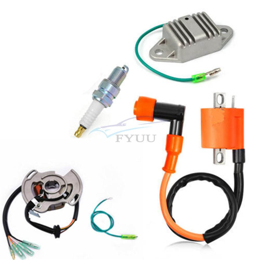 Ignition Coil Spark Plug Regulator &Stator Kit For Yamaha Blaster