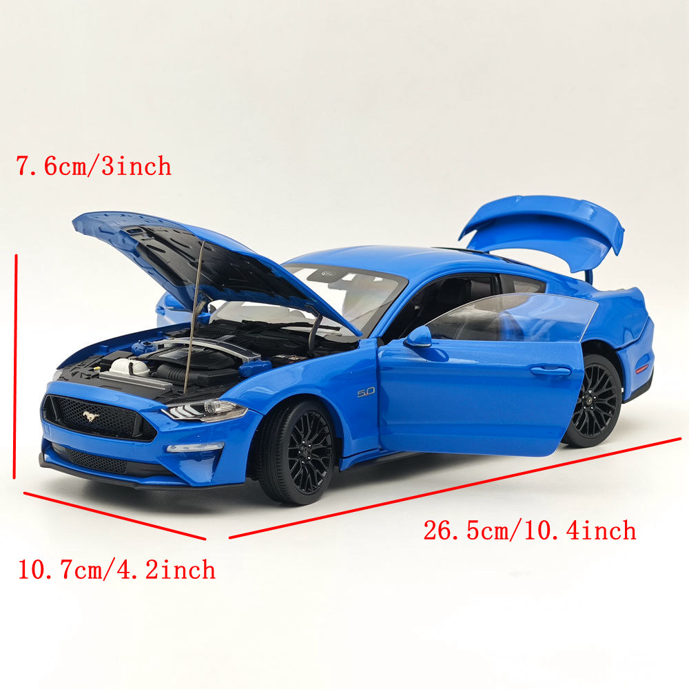 DM 1/18 Scale Model Replicas GT 2019 Blue RHD Diecast Car