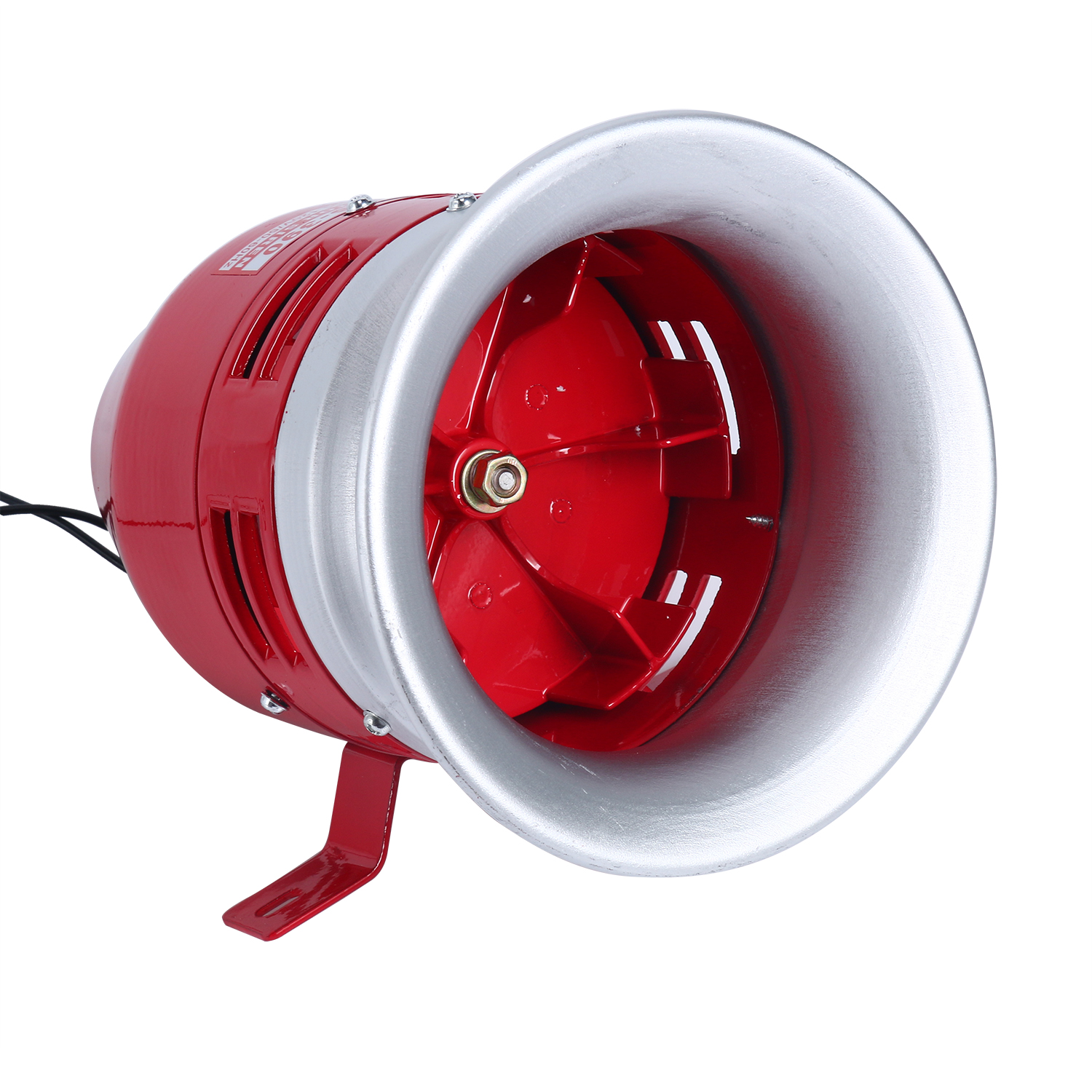 Red Motor Horn Siren Buzzer MS390 AC 110V 1.5A 125DB Decibel Security