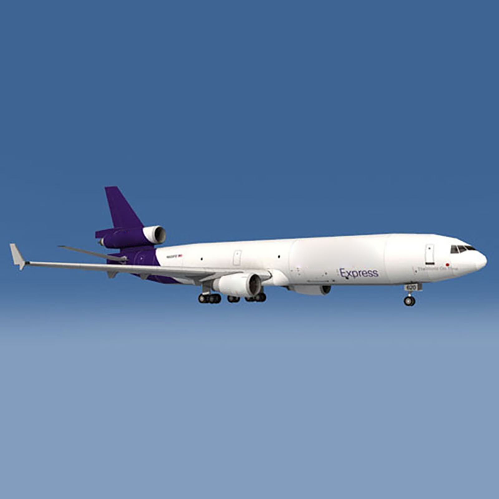 1:100 Scale Fedex MD-11 Air Plane Model 3D Paper Unassembled Kit