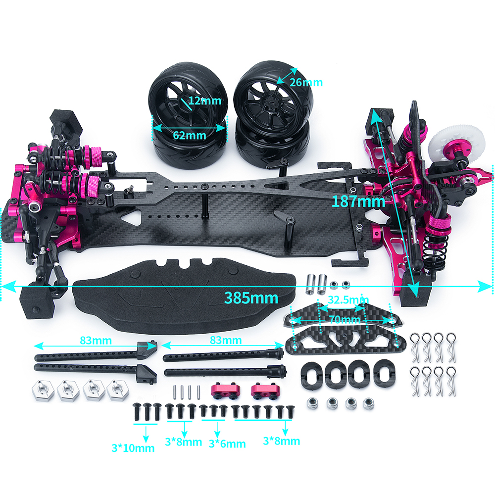 1:10 Alloy & Carbon SAKURA D5S CS Chassis For RC 1/10 RC Drift Car