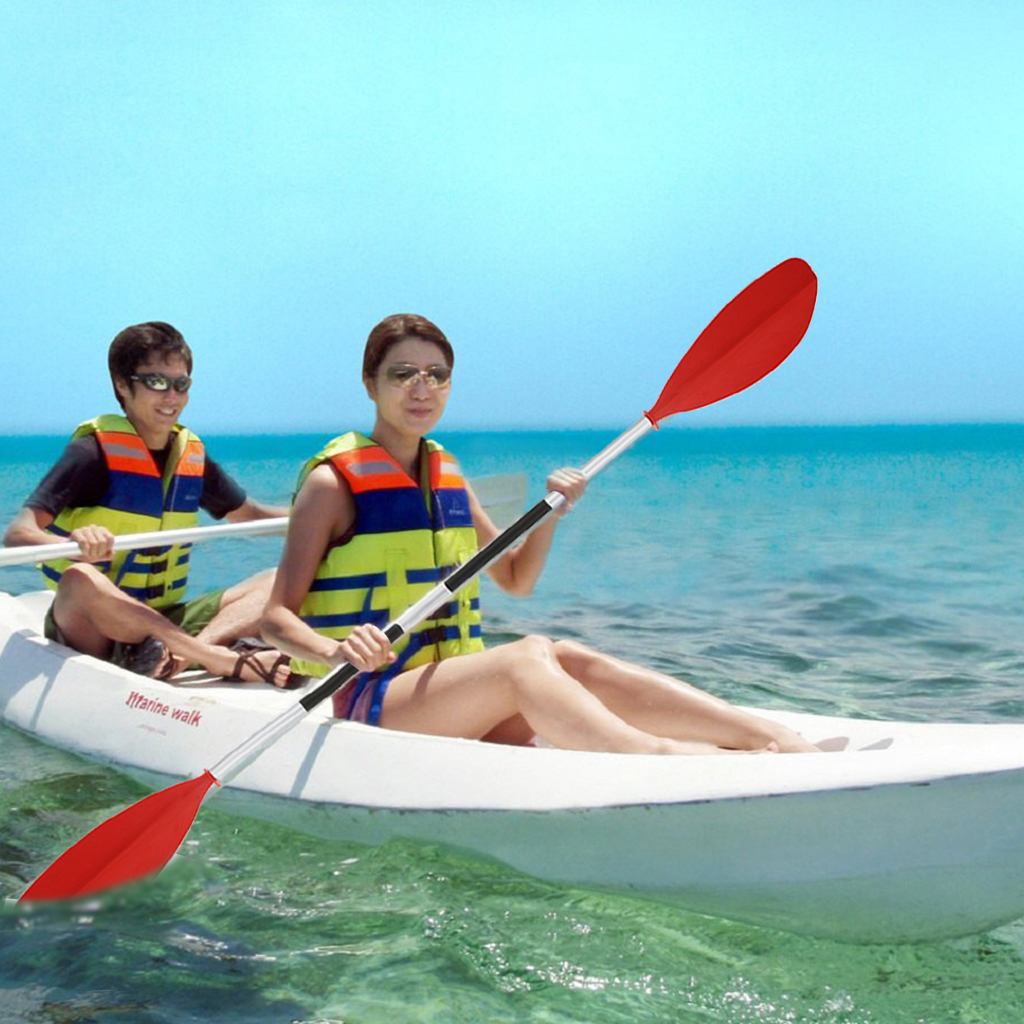 Lightweight 220cm Aluminum Boat Oars Double-ended Kayak Paddles Float Raft Canoe