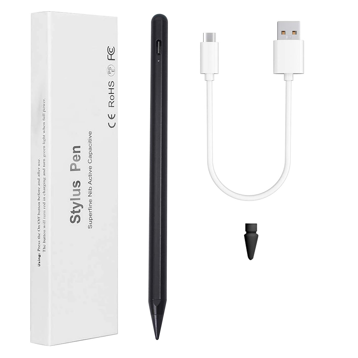 Stylus for Apple Pencil iPad 6/7/8/9th Gen,Pro 2022-2018, mini 6/5,Air 4/3  Pen