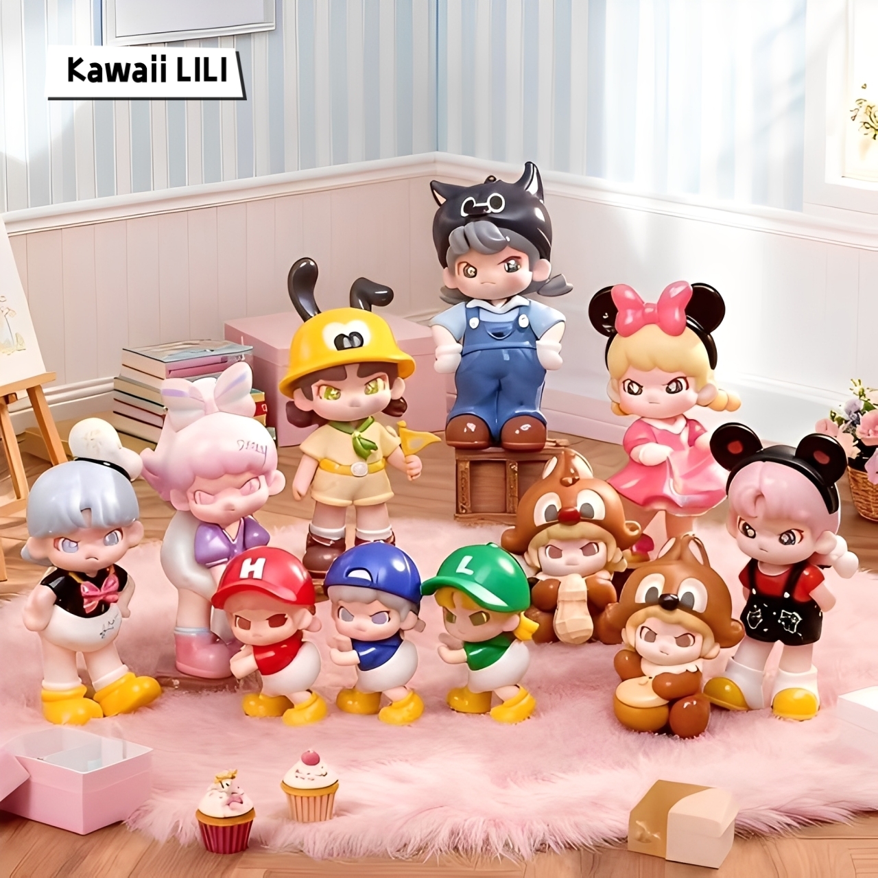 TNTSPCAE DORA LOVES MICKEY SERIES BLIND BOX CONFIRMED FIGURES ART