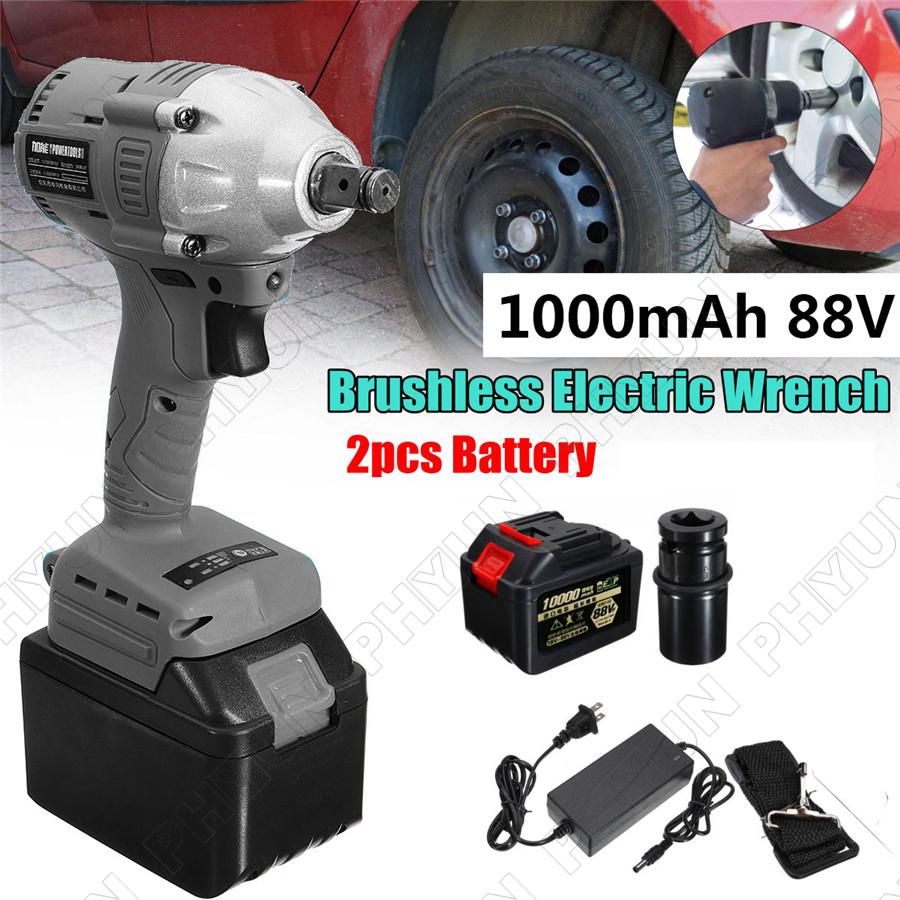 Rechargeable Brushless Electric Wrench 100-240V Adaptor n.m Repair Tool 360