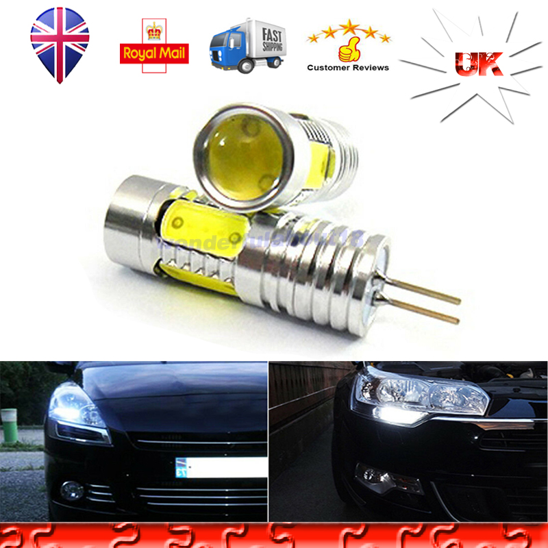 2x Pure White 7.5W H16 5202 COB LED Bulbs For Car Fog//Daytime Running Light