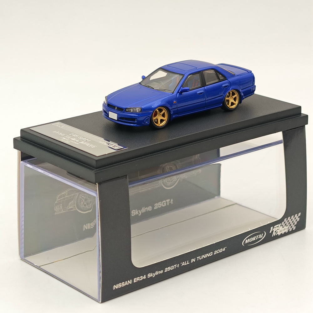 Mortal & OM 1/64 Nissan ER34 uras SKYLINE Diecast Toy Car