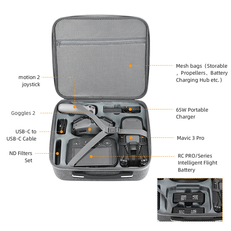 Hard Case Carrying Case Storage Bag For DJI Mavic 3 Pro