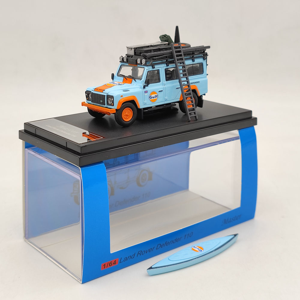 4R-551 Master 1/64 ランドローバー Defender 110 1/64 Master Land Rover Defender 110 in Grey Jurassic Park