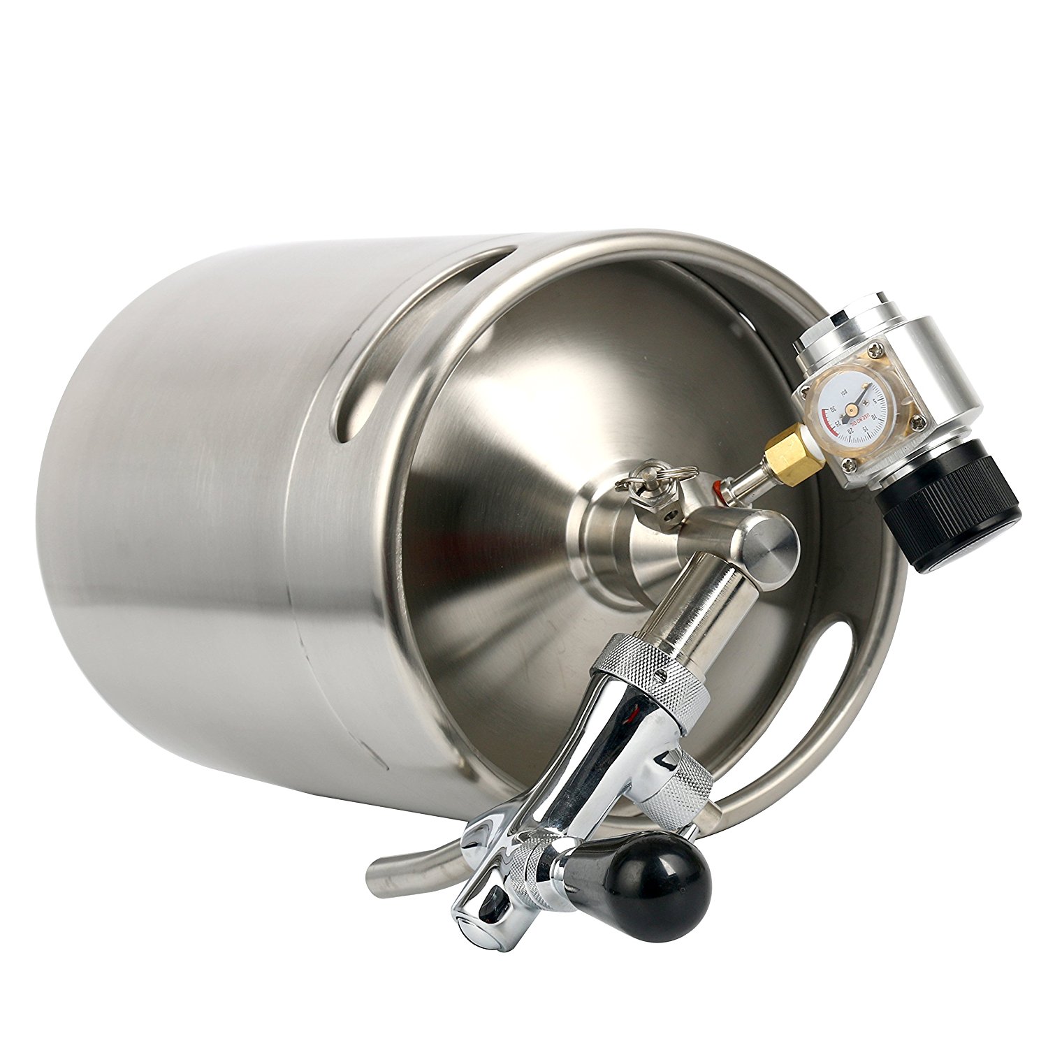 Yaebrew 5L 170oz Stainless Steel Keg System Kit Home Brew Kegerator US