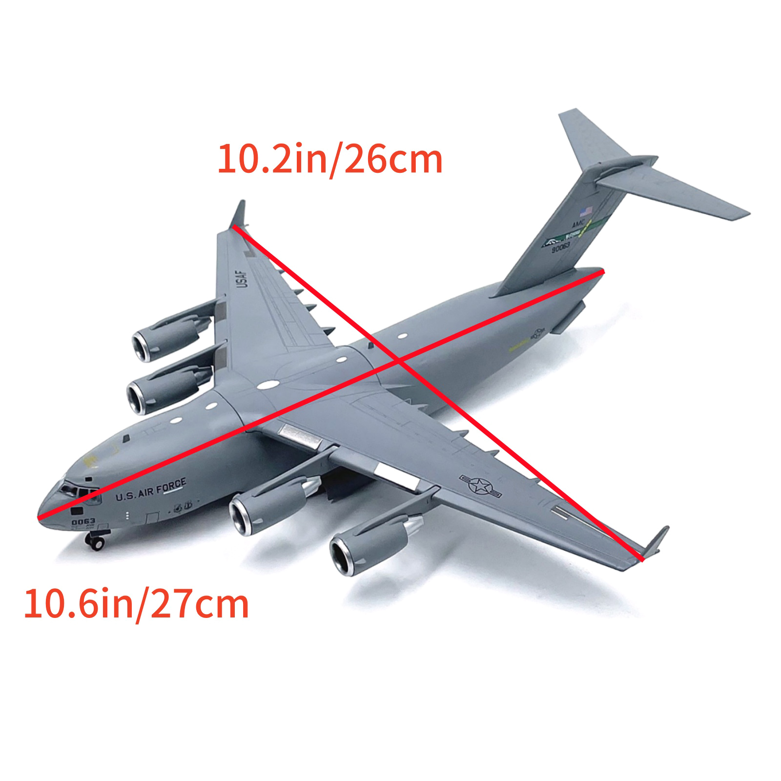 1/200 Scale Alloy C-17 Model For US Air Force Globemaster III