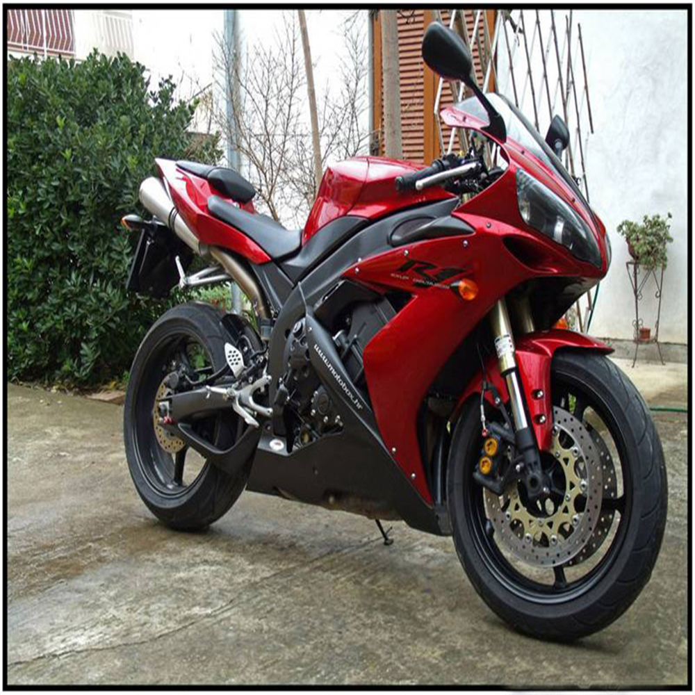 Candy Red Motorcycle Fairings Kit For Yamaha YZF-R1 2004-2006 – ABS Plastic Bodywork, Pre-Drilled