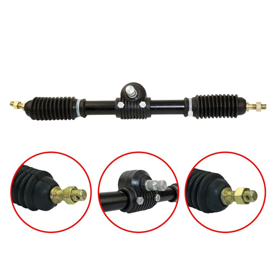 1 Set Steering Wheel Kit 110cc Go Kart Tie Rod Rack Adjustable Shaft eBay