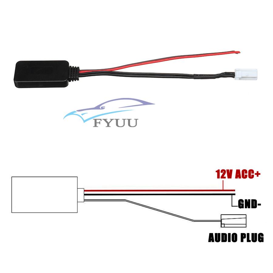 Wireless Music Receiver,Bluetooth 4.0 Wireless Music Receiver Stereo Aux Audio Cable for Suzuki SX4 2007-2010