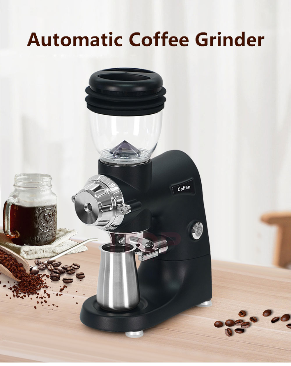 Coffee Grinder Electric Coffee Bean Mill for Espresso, 74mm Coffee Grinder Electric Coffee Bean Mill for Espresso, 74mm