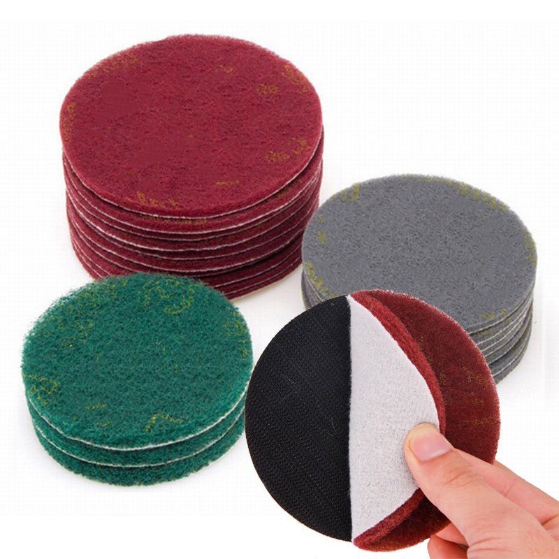 5/10X Hook and Loop Scrubber Cleaning Abrasive Pad 4/5/6'' Scouring