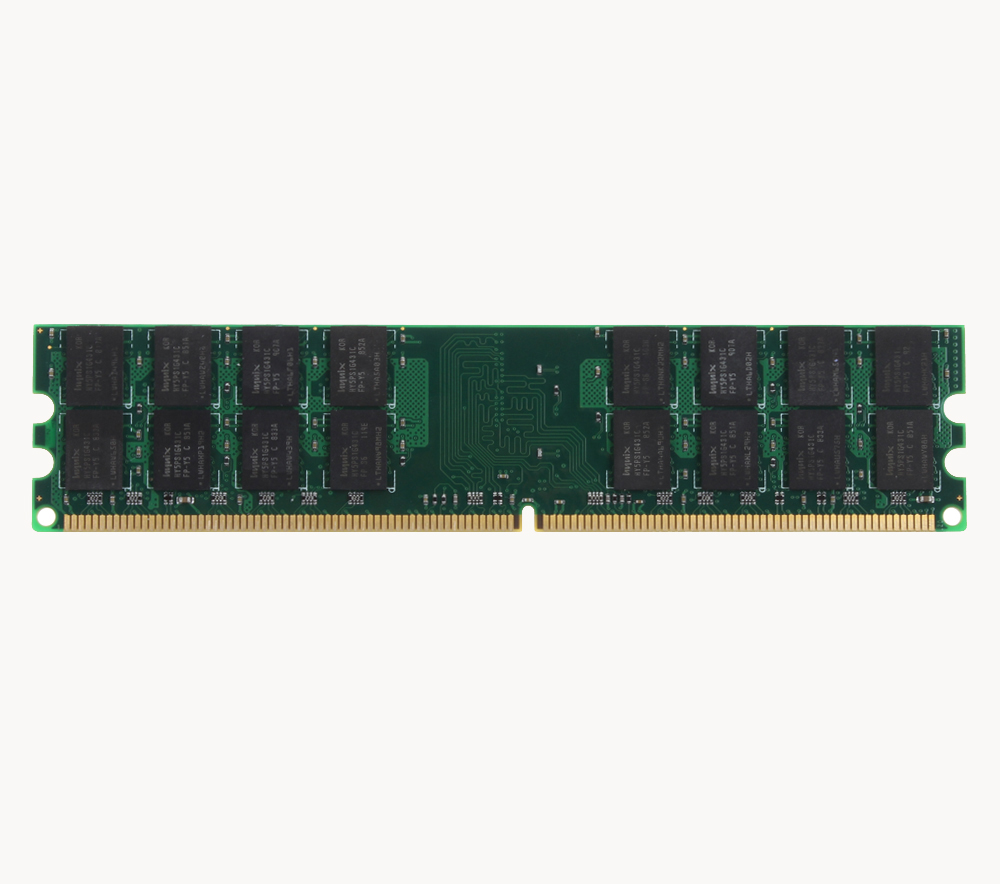 Barrette Mémoire 1Go RAM DDR2 Hynix HYMP512U64BP8-S5 DIMM PC2-6400U