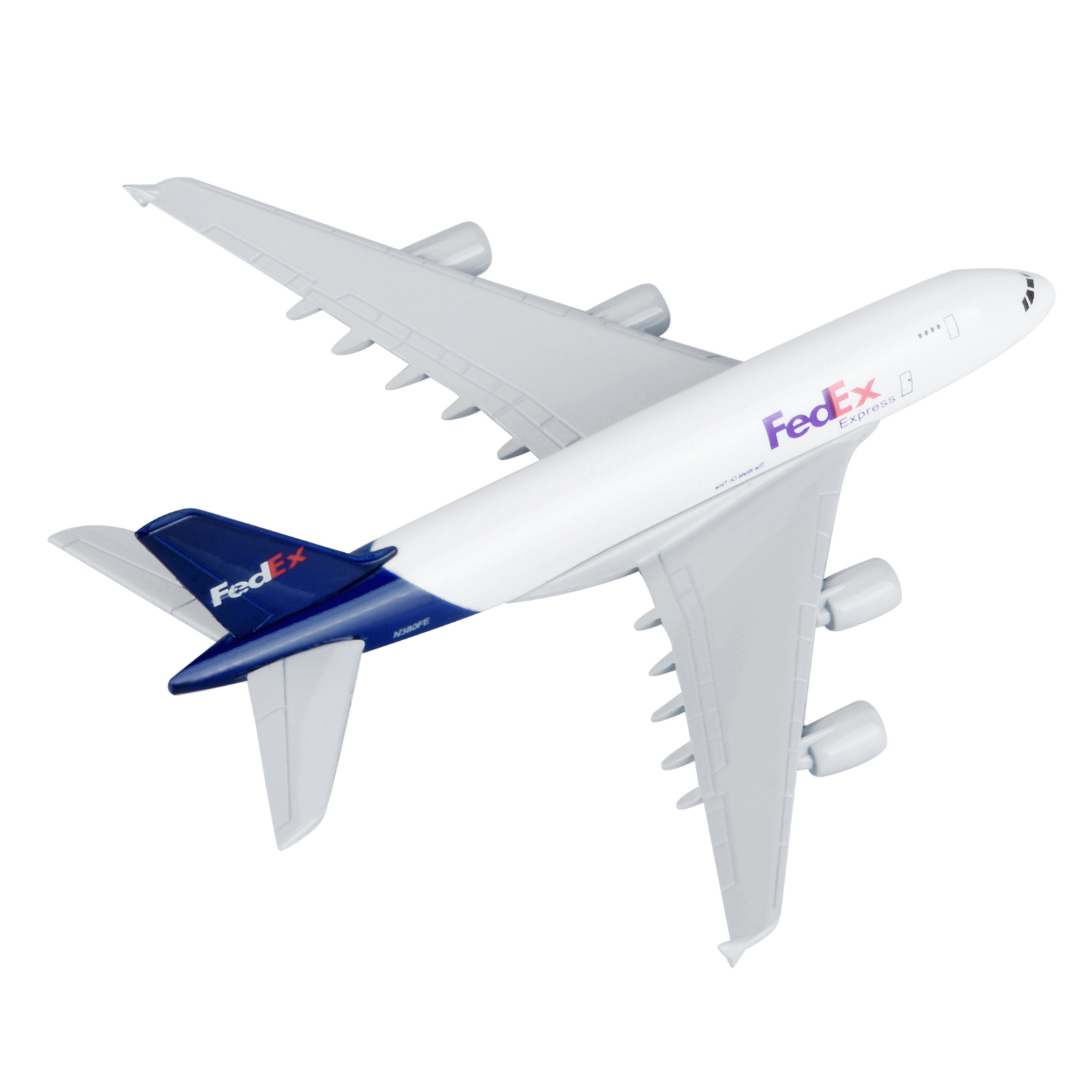 1/400 For Fedex A380 Airplane Model Diecast Transportation Plane