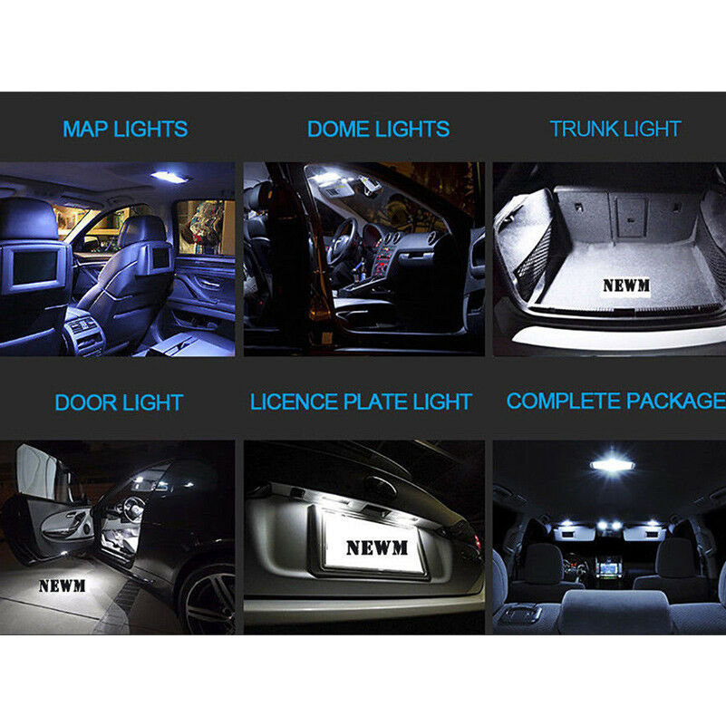 USTOPF1T 24-Piece Car LED Bulb Kit – T10 31mm 42mm Interior Light Replacement For Dome, Map, License Plate Lights