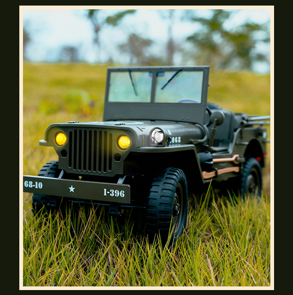 JJRC 1/10 C8815 RC Jeep 4WD Military Truck Off-Road RTR RC Car