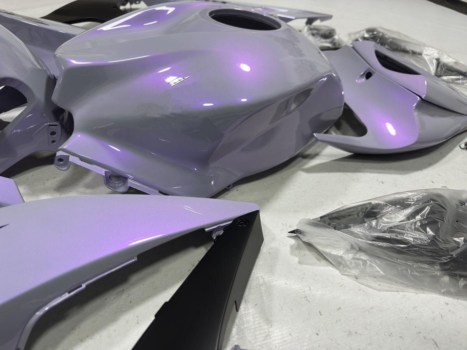 Chameleon Gray Dazz Pearl Purple Fairing Fit for Kawasaki