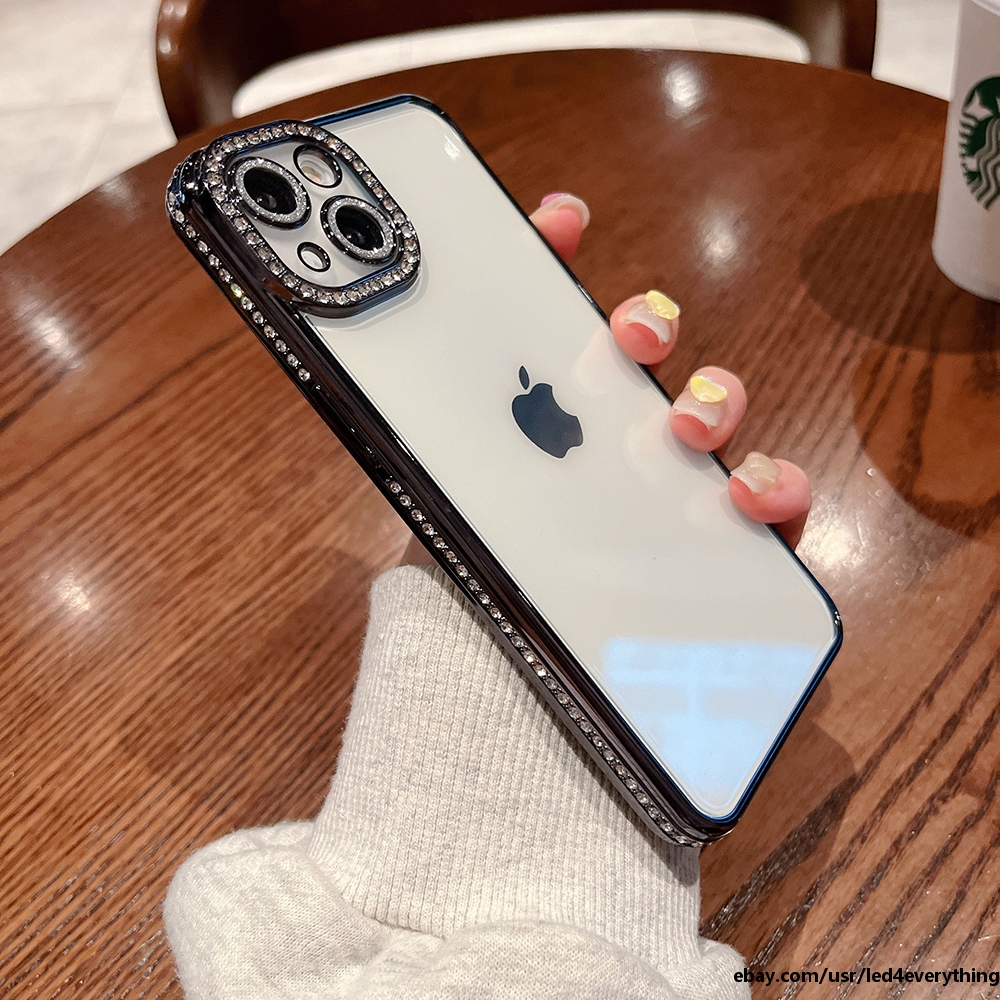 For iPhone 16 15 Pro Max 14 13 12 11 X Luxury Rhinestone Diamond