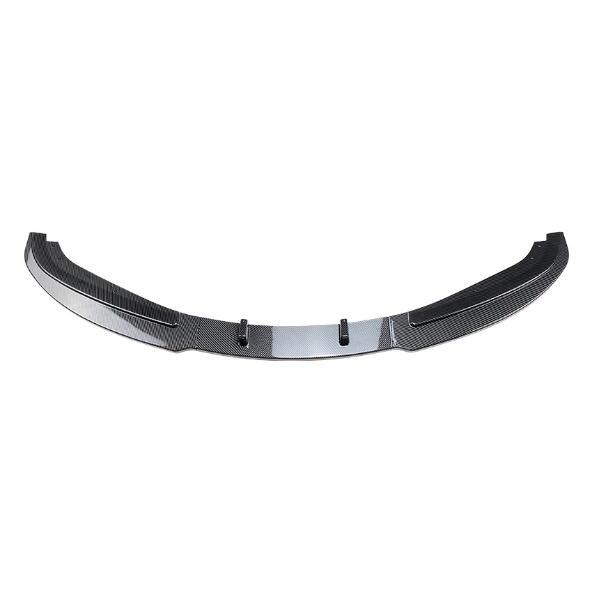 Front Bumper Splitter Spoiler Lip Gloss Black Carbon Fiber