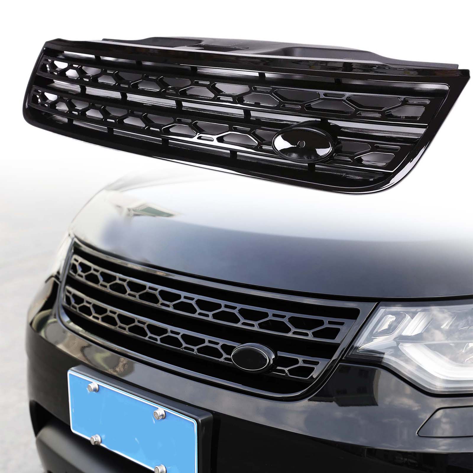 Front Grill Mesh Grille Grid Inserts voor Model Y 2020-2023, 2 STUKS Front Grill Mesh Bright Black Bumper Vent Grille Vervanging voor Model Y 2020‑2023 Front Grill Mesh Grille Grid Inserts voor Model Y 2020-2023, 2 STUKS Front Grill Mesh Bright Black Bumper Vent Grille Vervanging voor Model Y 2020‑2023