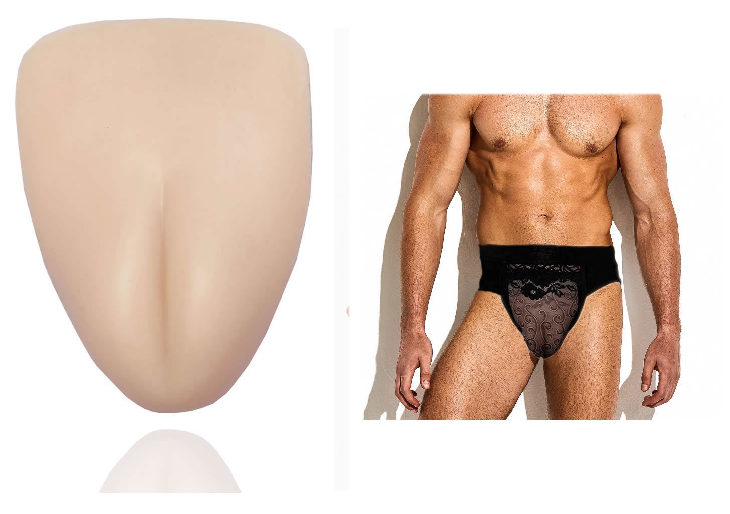 Shaping Removable Pad Underwear For Men – Crossdresser, Transgender – Thong & Bikini Style – One Size