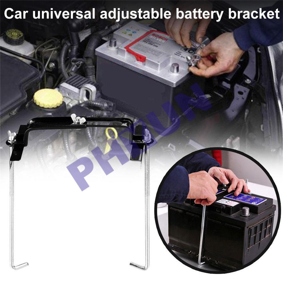 Car Storage Battery Holder Adjustable Stabilizer Metal Rack 19cm Mount Bracket