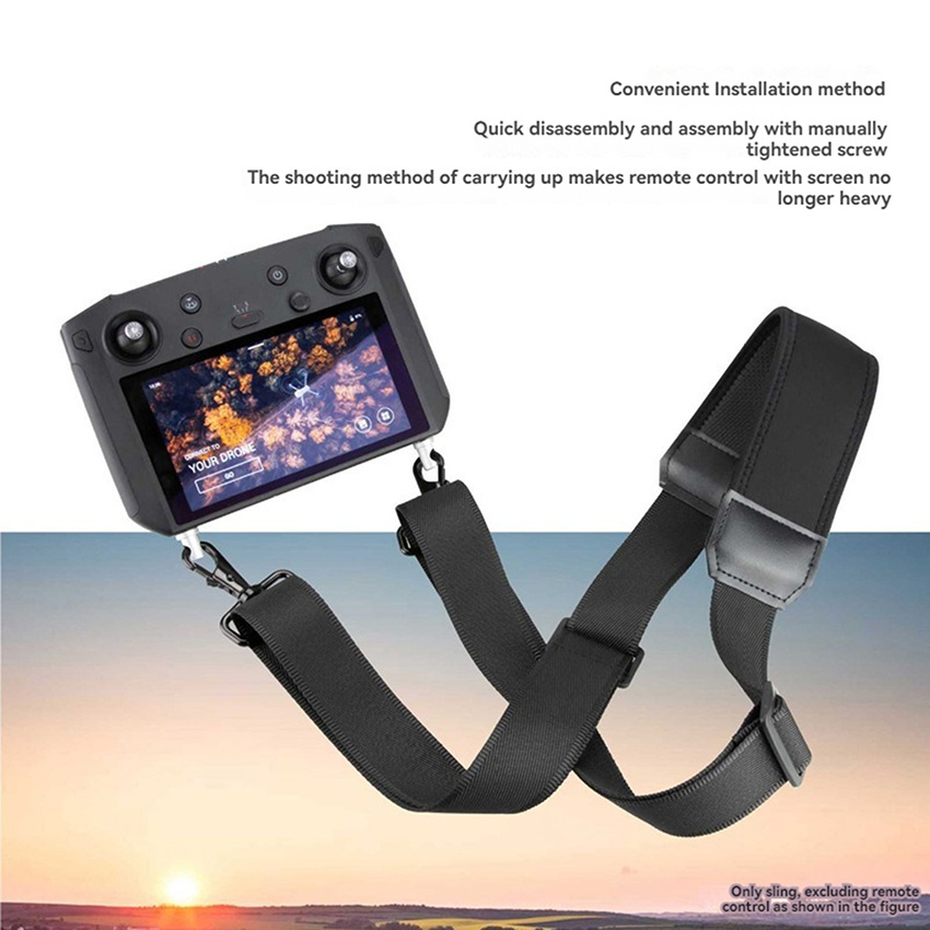 Adjustable Neck Strap For DJI Drone Controllers - Compatible With Air 3/3S/Mavic 2/Air 2/2S Remotes
