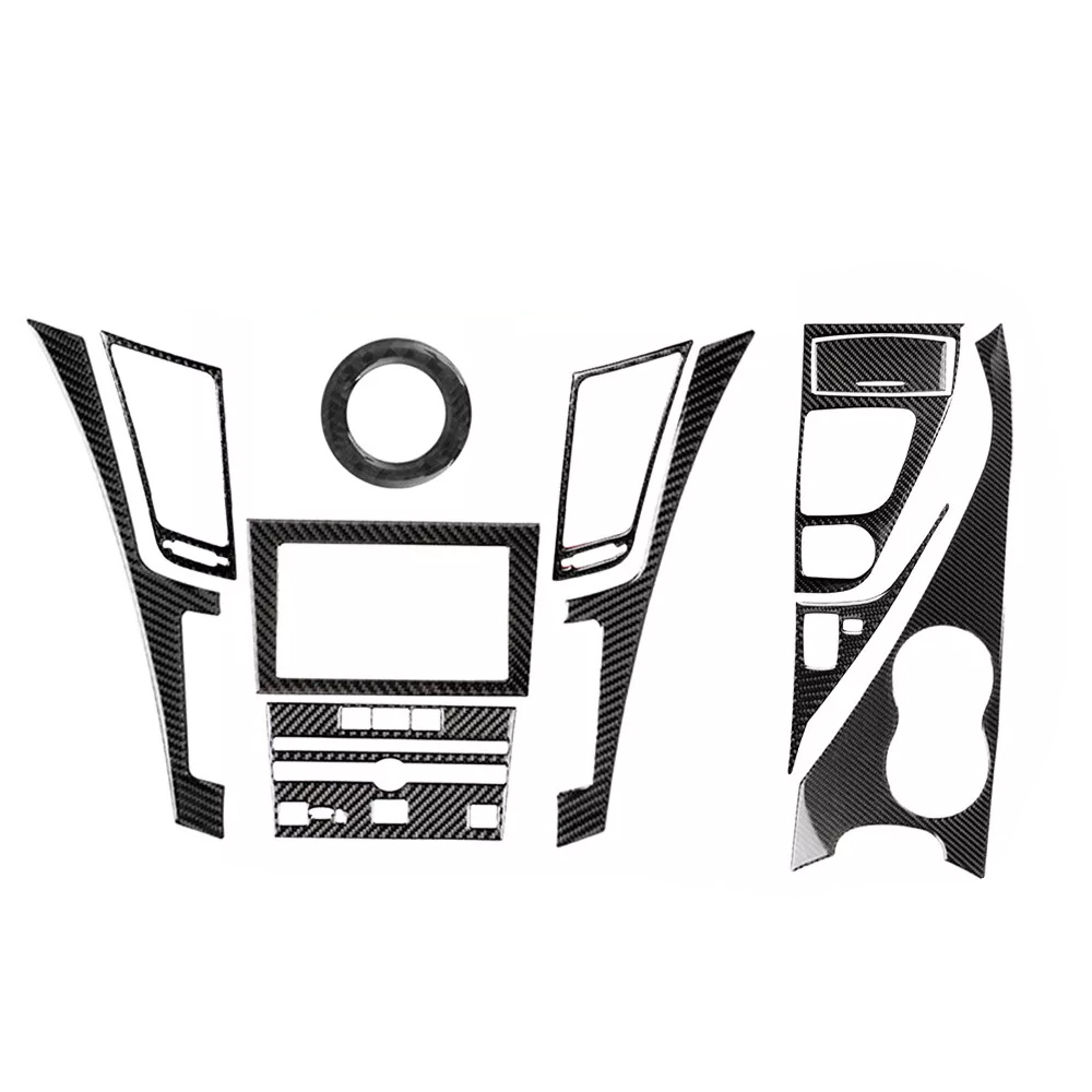 For Infiniti Q50 Q60 2014-2019 Carbon Fiber Style Decor Interior Kit Cover Trim