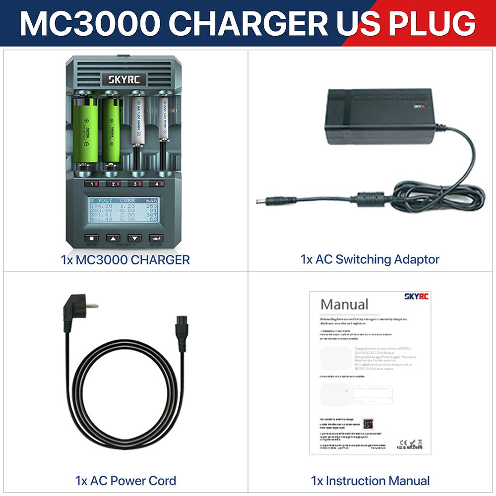 SKYRC MC3000 Battery Charger NC2500 Pro NC2200 Rechargeable SKYRC MC3000 Battery Charger NC2500 Pro NC2200 Rechargeable