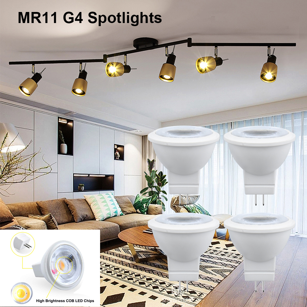 20PCS 5W//3W MR11 LED Light Bulb Halogen Lamp GU4.0 BI PIN Spotlights 12V AC//DC