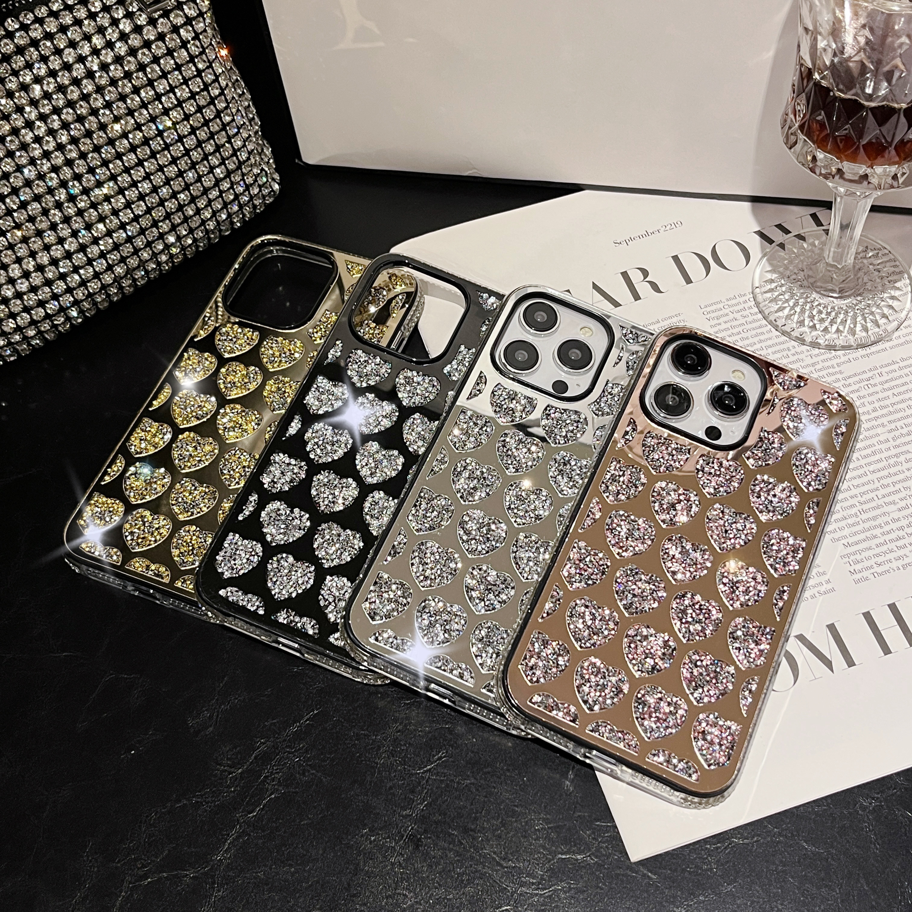 Custodia Impermeabile Smartphone Custodia Liquida Glitter Per IPhone - Compatibile Con Modelli 16, 15, 14, 13, 12, 11, XR, SE E Altri Protezione Schermo Tpu Glitter - Foto 10