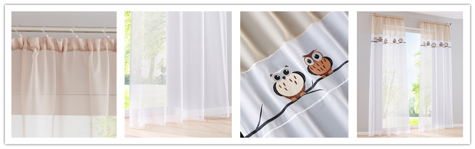 vorhänge wohnzimmer transparent