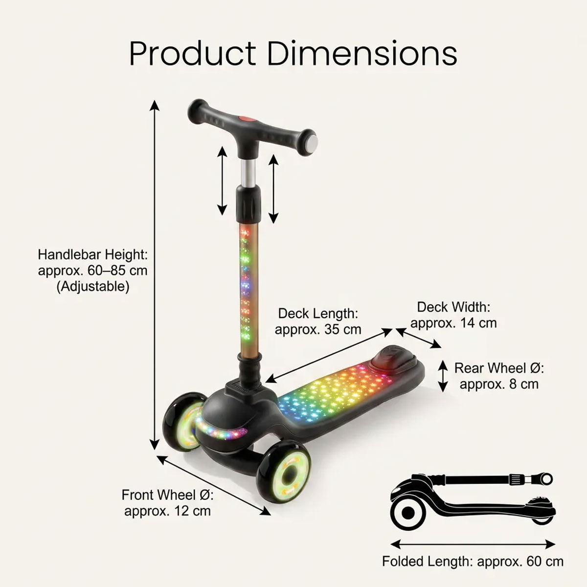 Three scooter colours