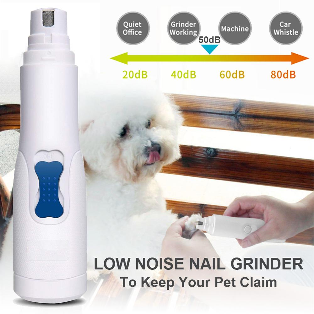Dog Nail Trimmer Electric Toe Grinder Professional Grooming Battery Operated New