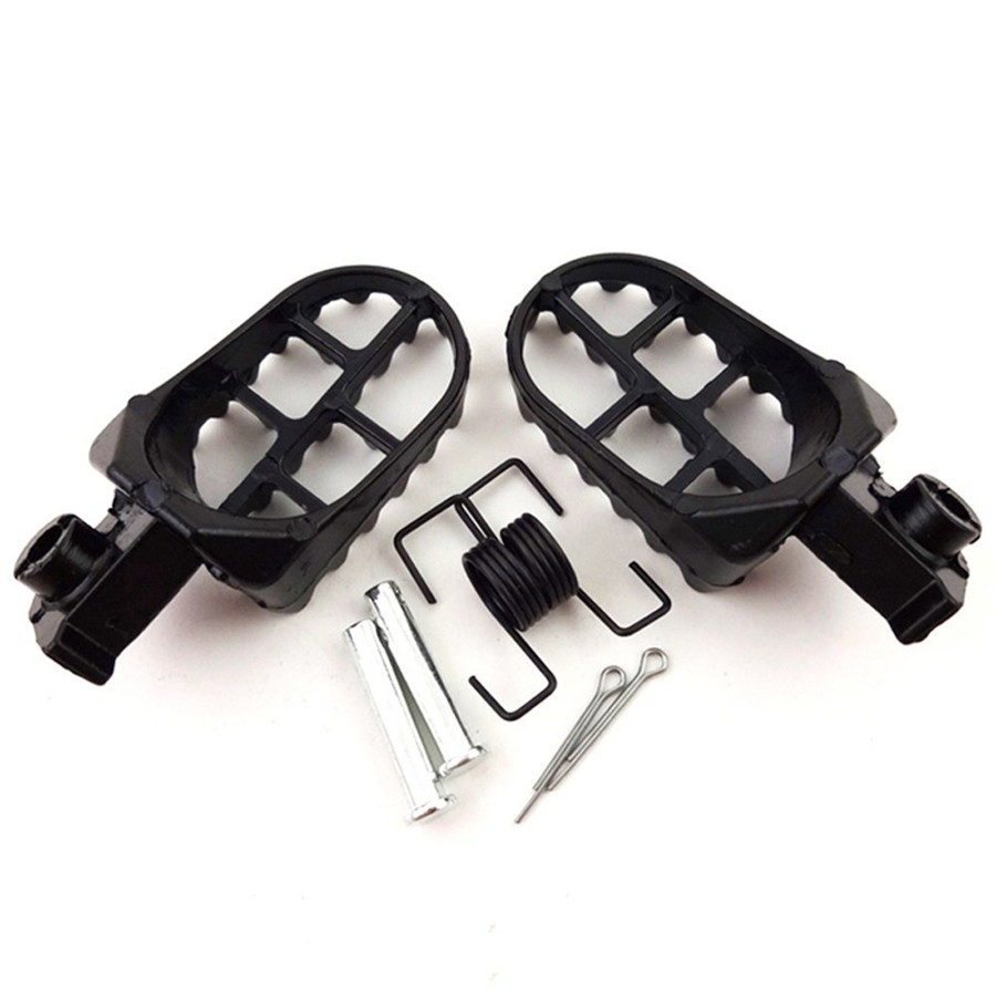 Aluminum Motorcycle Foot Pegs Footrest Black For Honda CR CRF Yamaha
