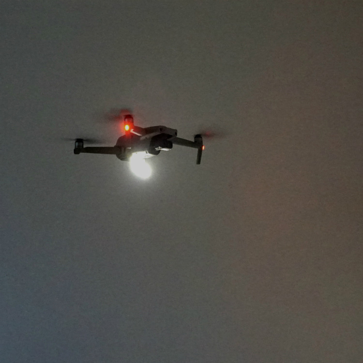 For DJI Mavic Air 2 Drone Night Flying LED Searchlight Signal Lamp Reflector Set 