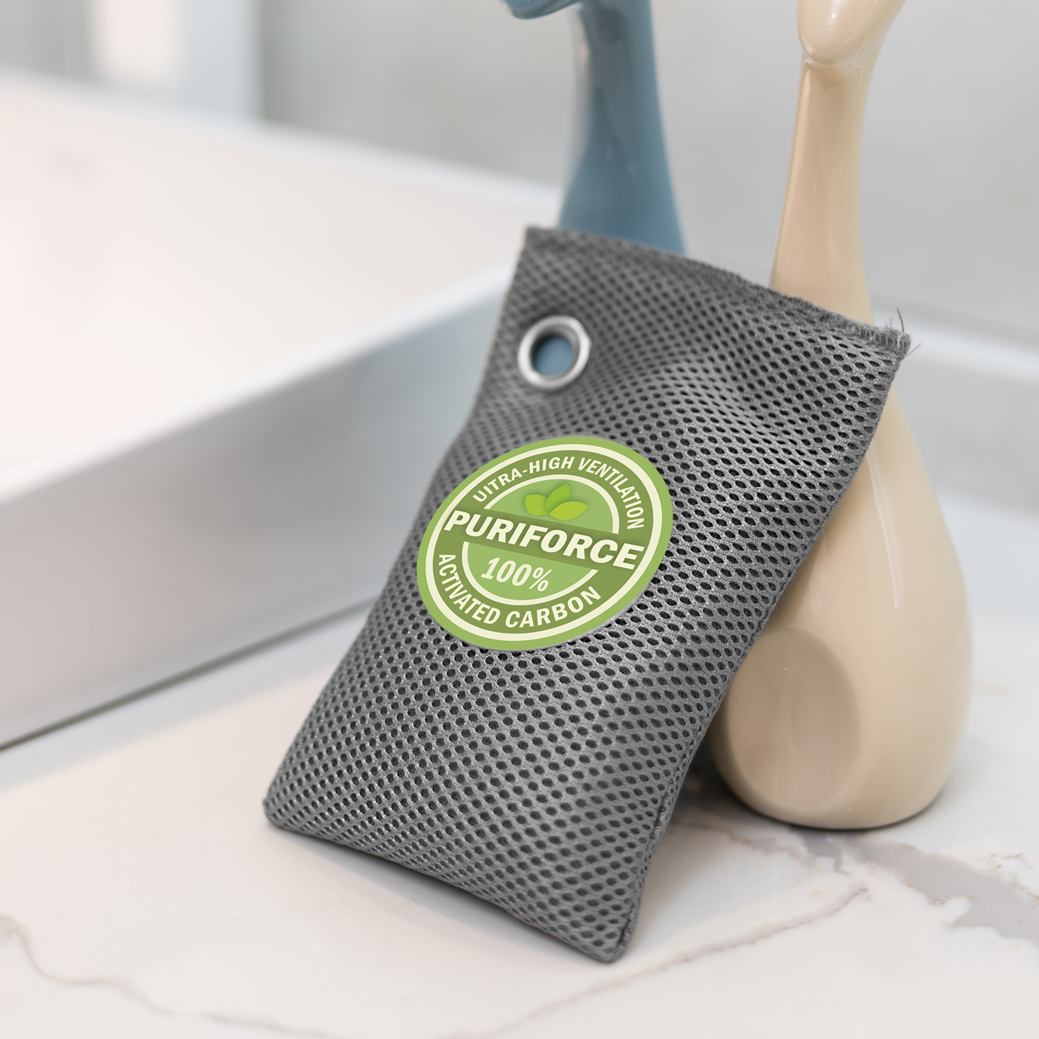 4 Pack Coconut Puriforce Air Purifying Bag 217g Activated Carbon Odor