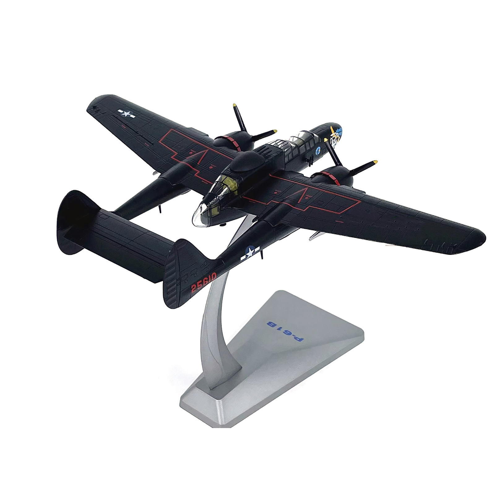 1/72 Scale WWII USA Air Force P-61B Black Widow Fighter Plane
