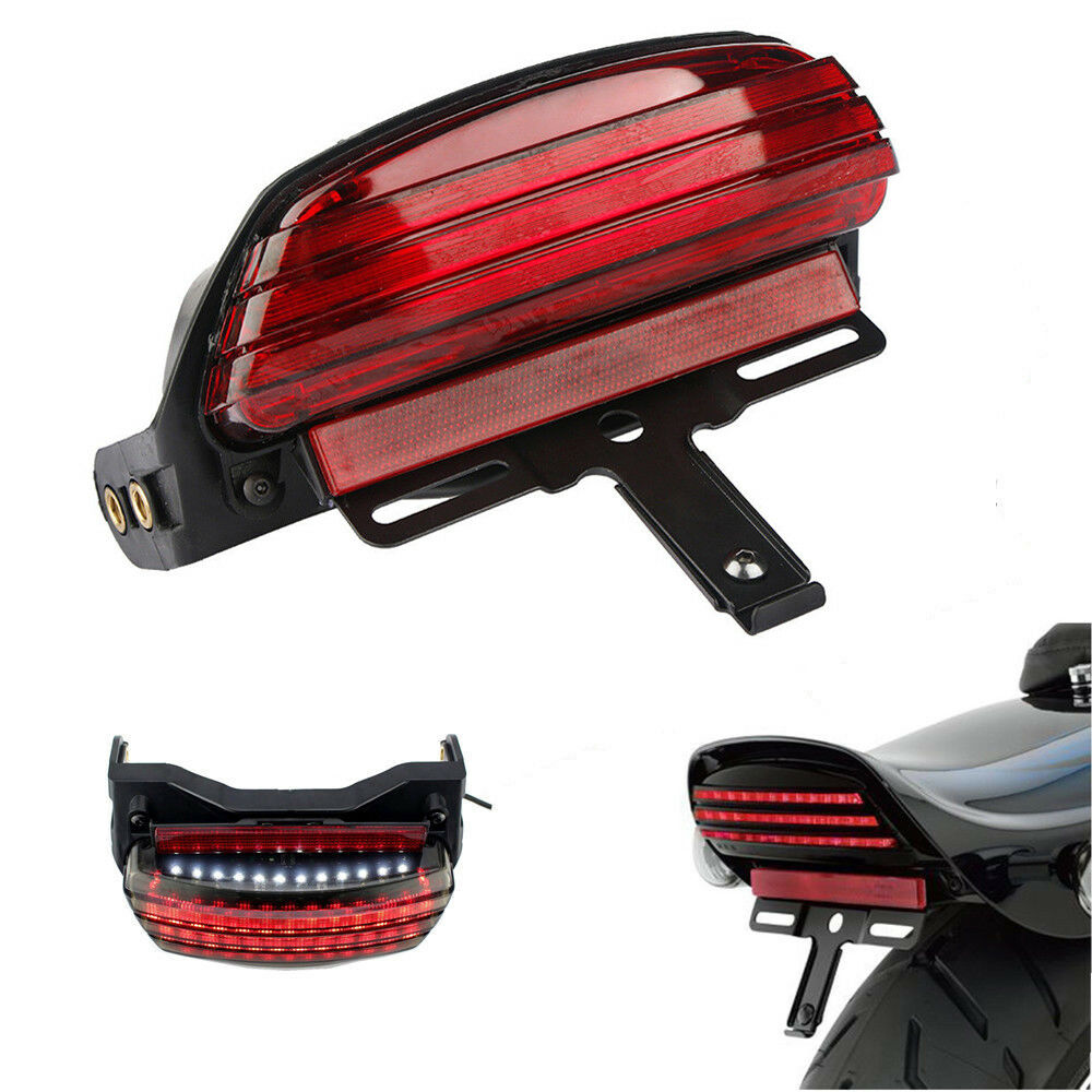 TriBar Fender LED Tail Brake Light for Harley Dyna Fat Bob FXDF 06Up